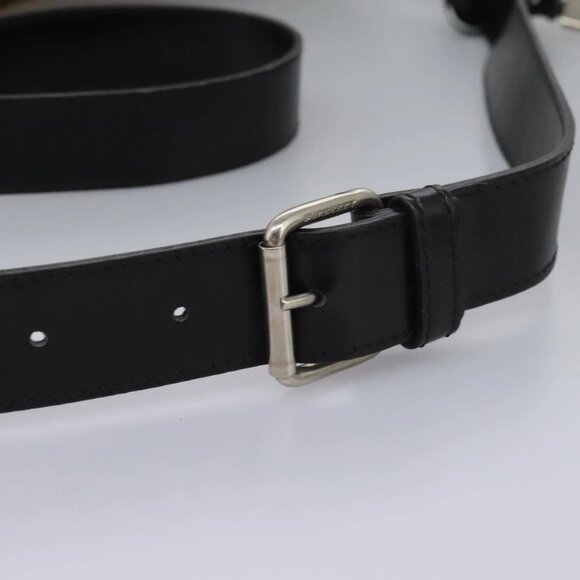 BURBERRY Nova Check Shoulder Bag PVC Beige Silver Auth 115053 - Picture 8 of 16